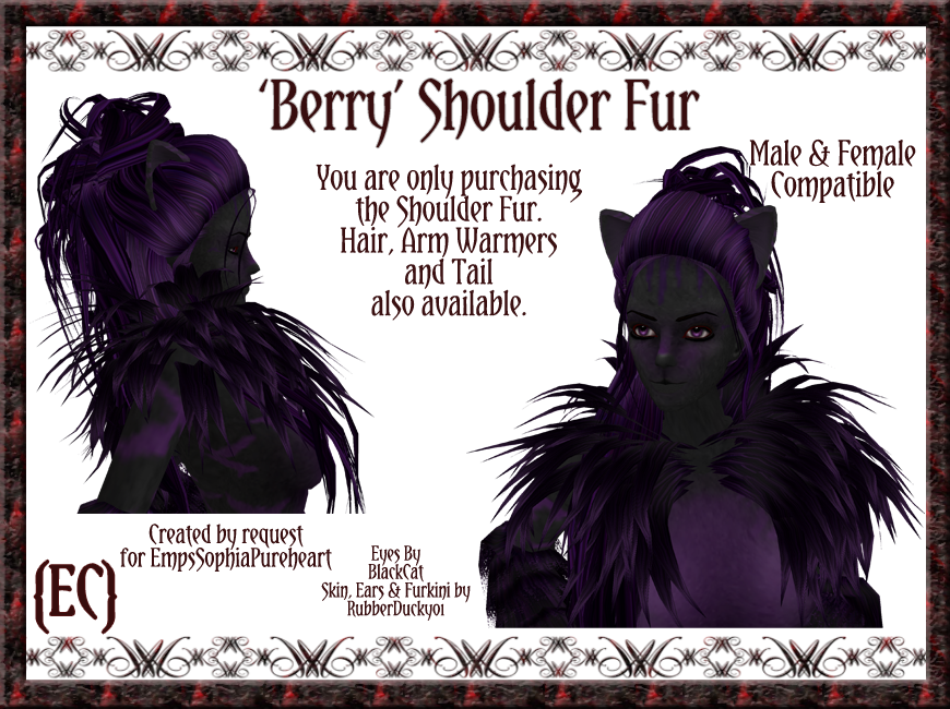 Berry Shoulder Fur