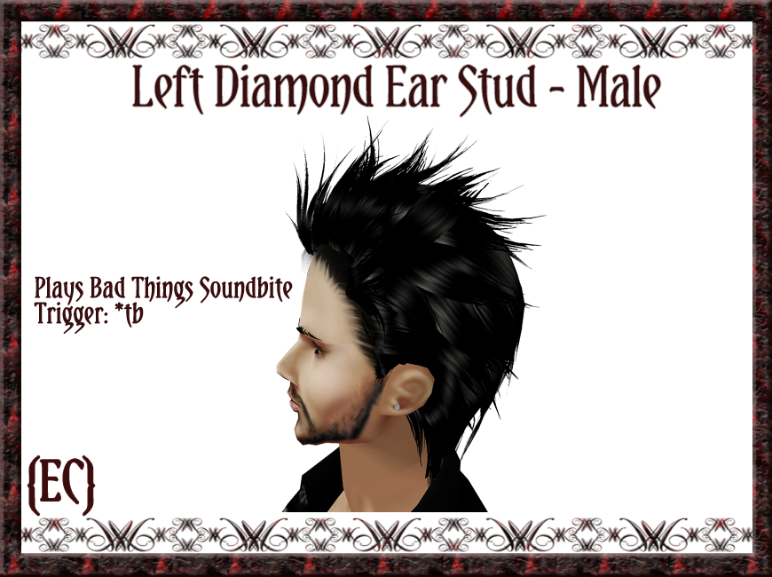 Left Male Earring Stud