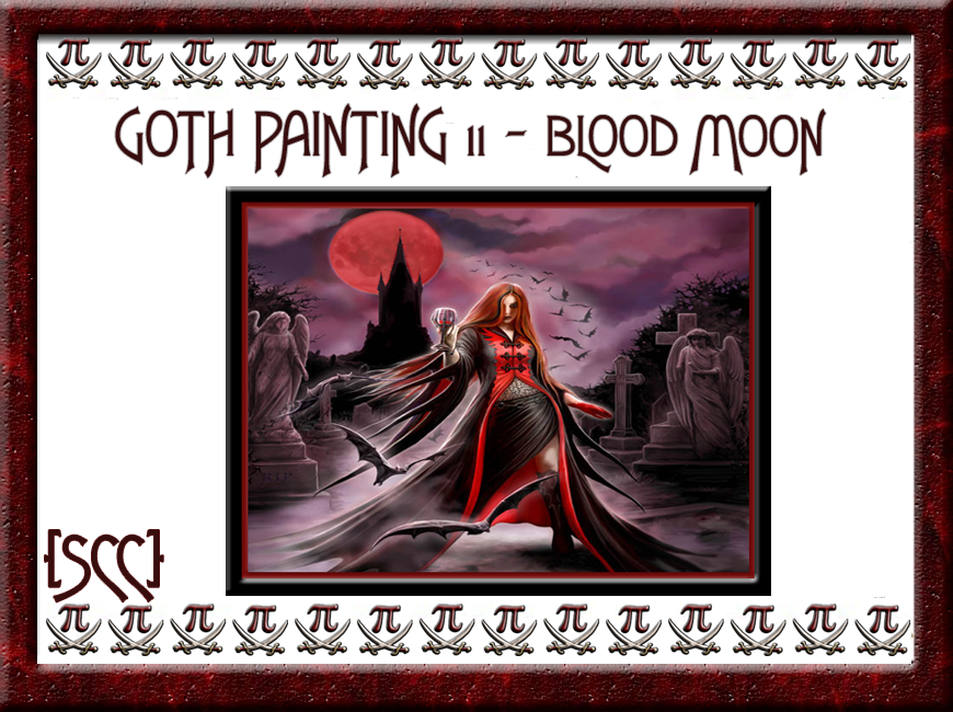 Goth Painting 11 - Blood Moon