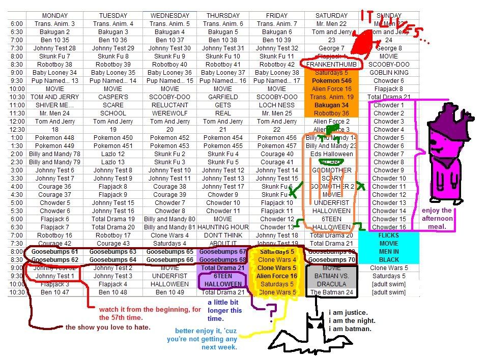 [cartoon Network] Schedule Photo by chdr Photobucket