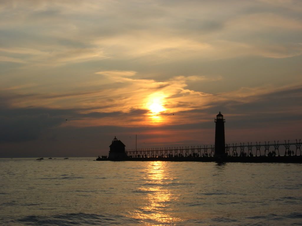 grand haven michigan photo: sunset at Lake Michigan Picture176.jpg