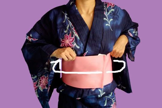 Pre tied Obi Kitsuke 4