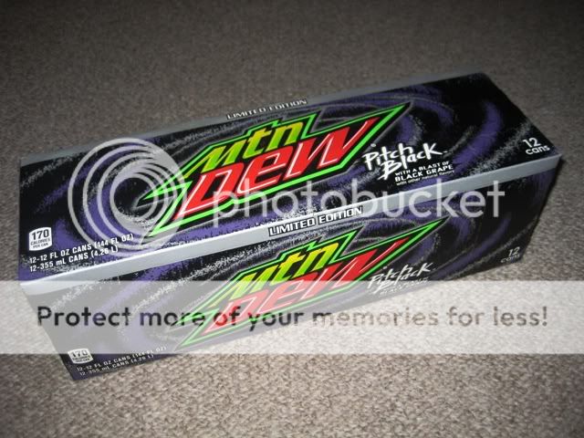 Pitch Black Soda Mountain DEW Original 12 Pack Empty Box Carton 